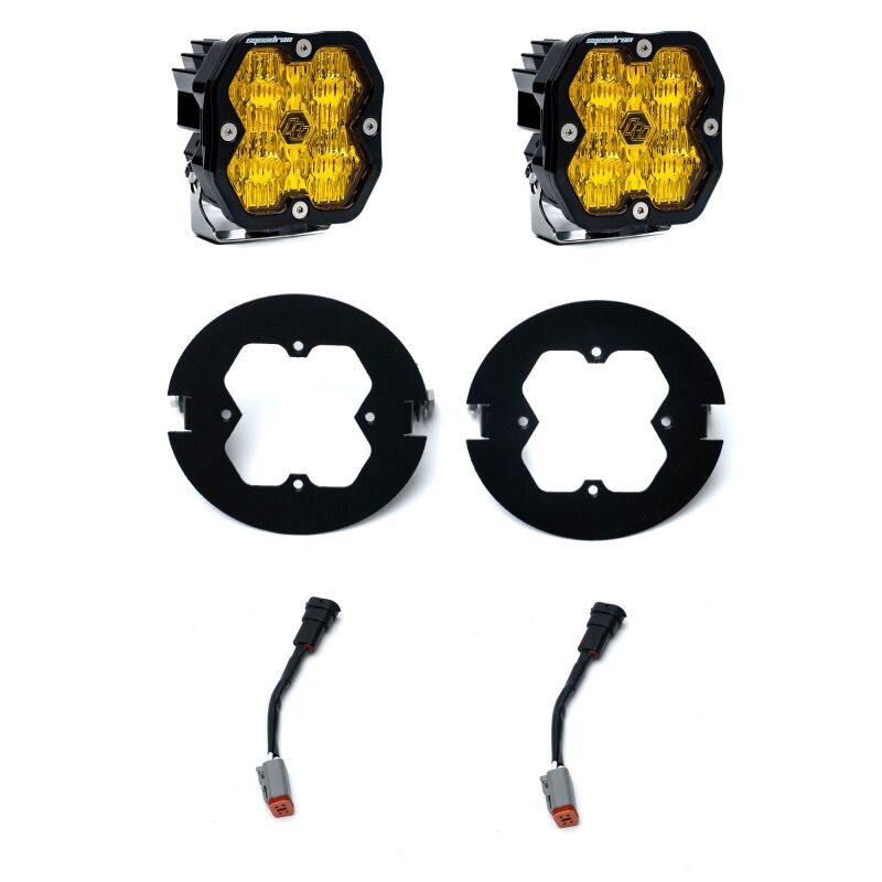 Toyota Tundra Light Bar - Baja Designs - Squadron 2.0 FPK - Amber - `07-`13